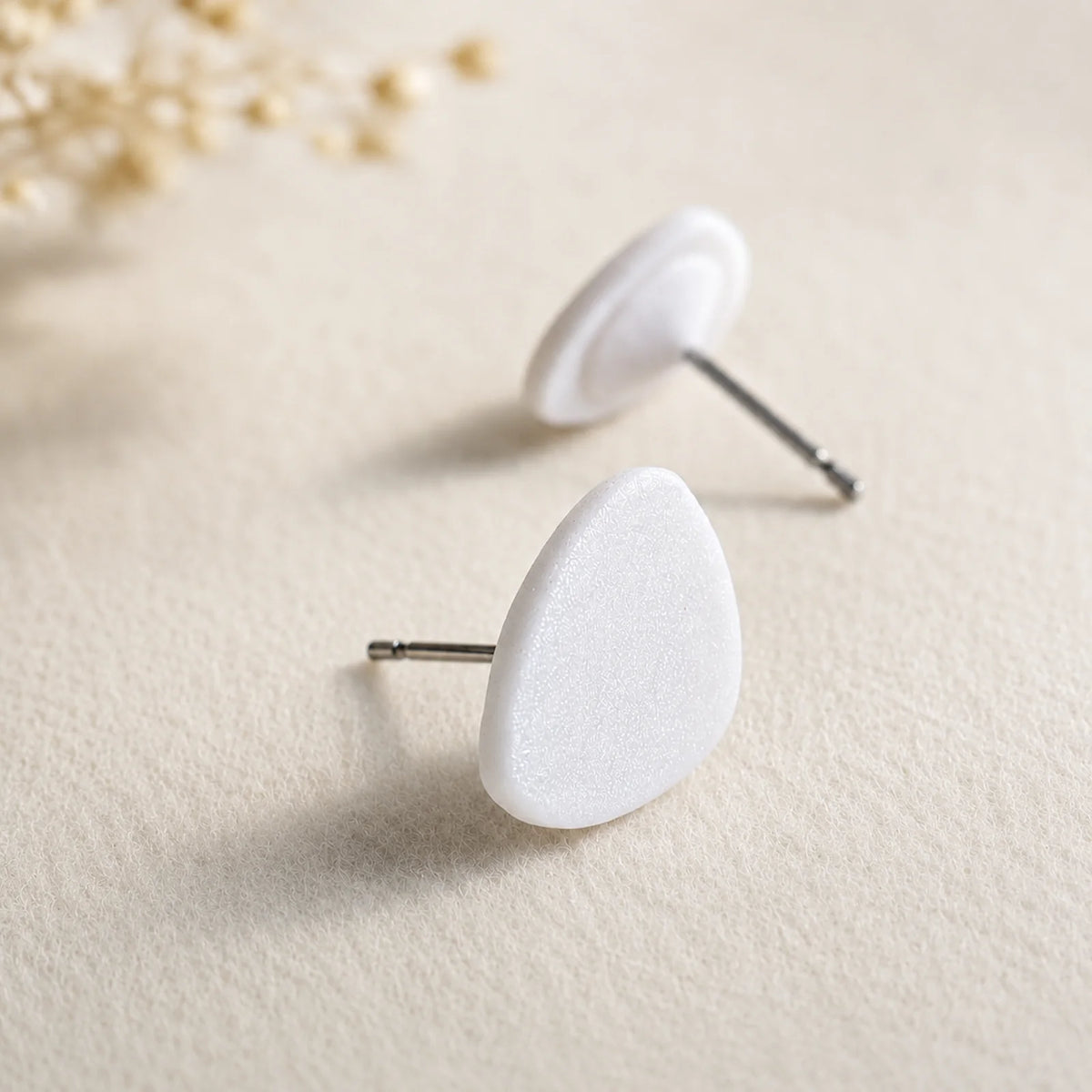 The Organic Pebble Trio | Minimalist Pebble Ear Studs