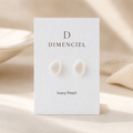 The Micro Pebble in Ivory Pearl | Pebble Ear Stud