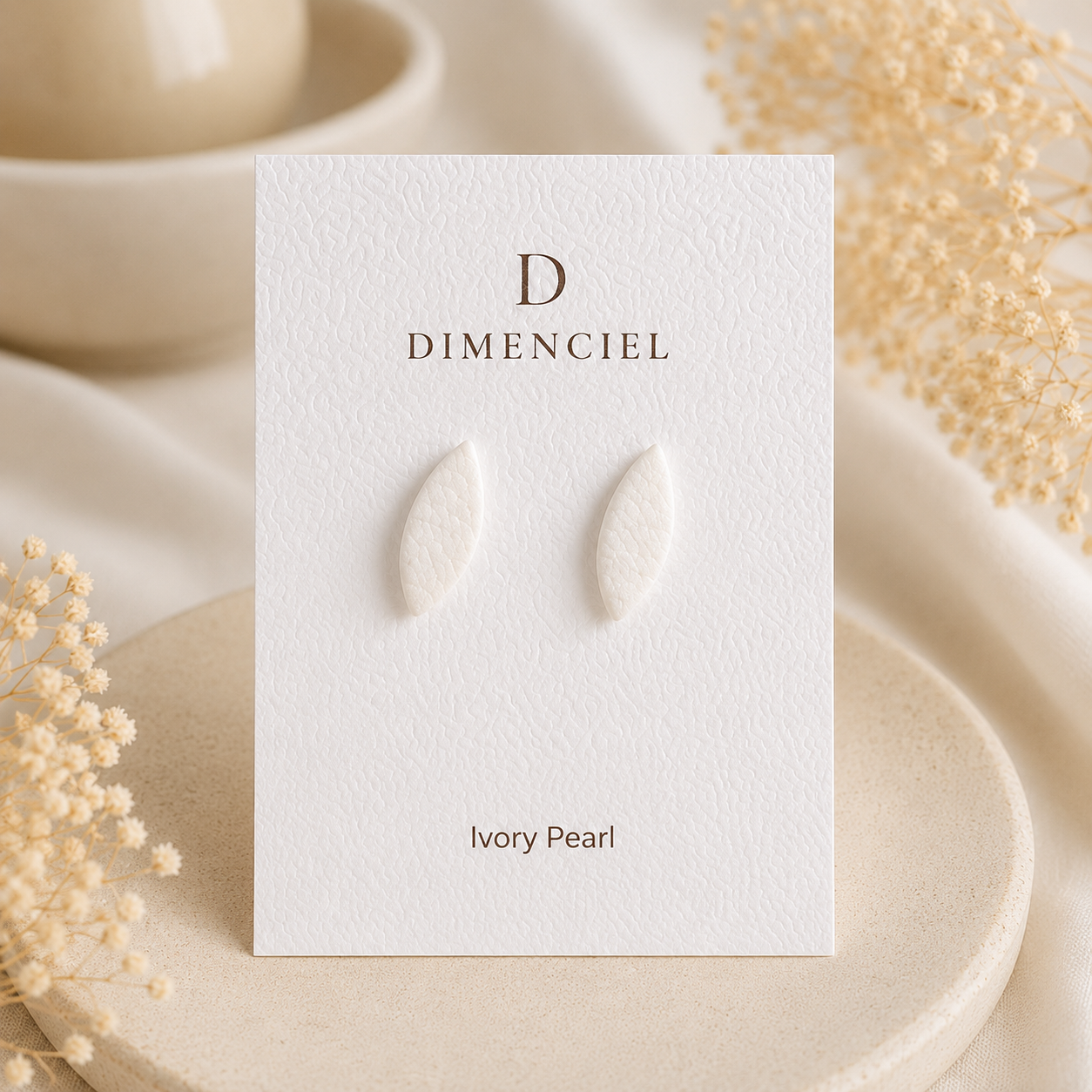 Ivory Pearl Ear Studs Set
