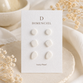 Ivory Pearl Ear Studs Set