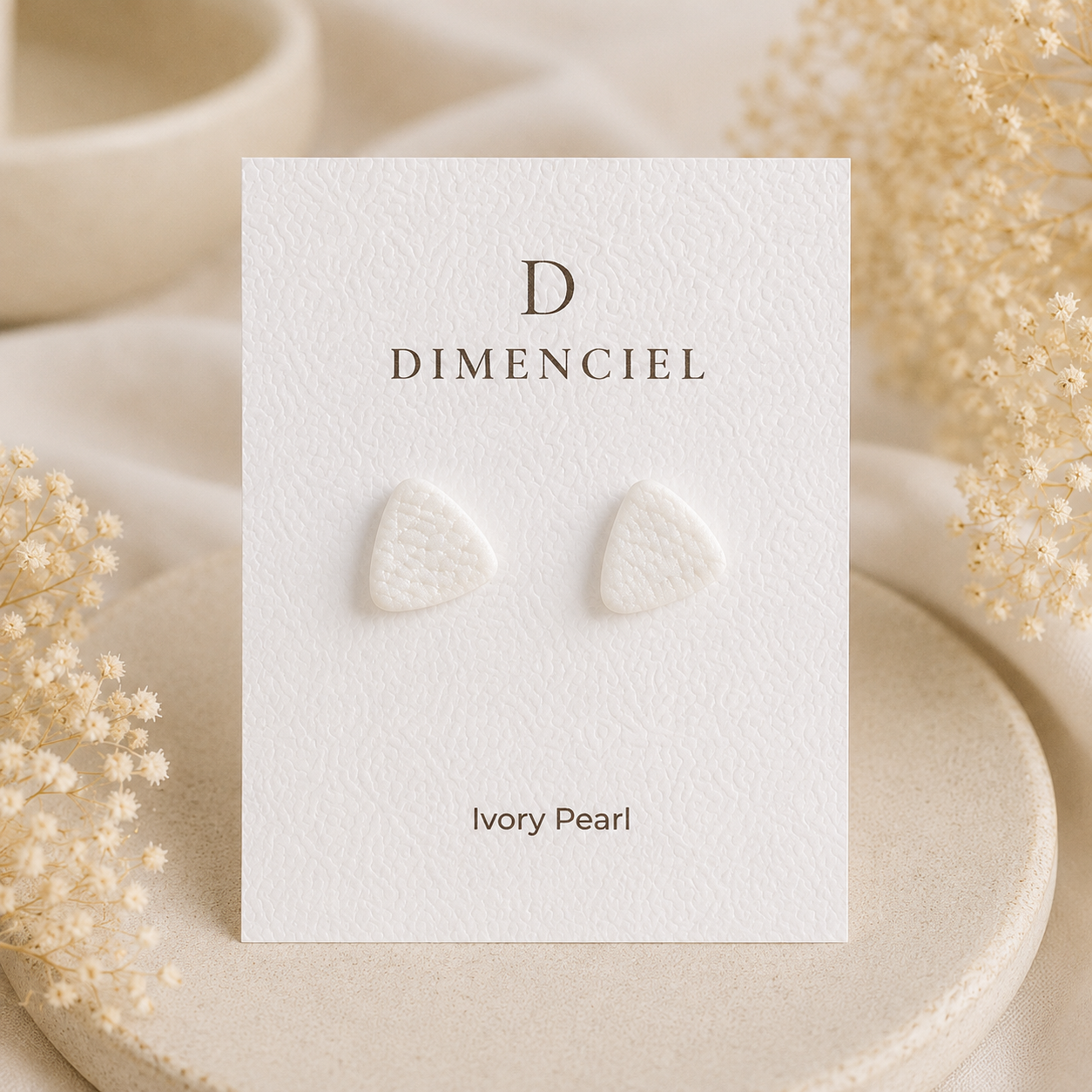 Ivory Pearl Ear Studs Set