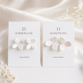 Ivory Pearl Lilac Ear Studs Set