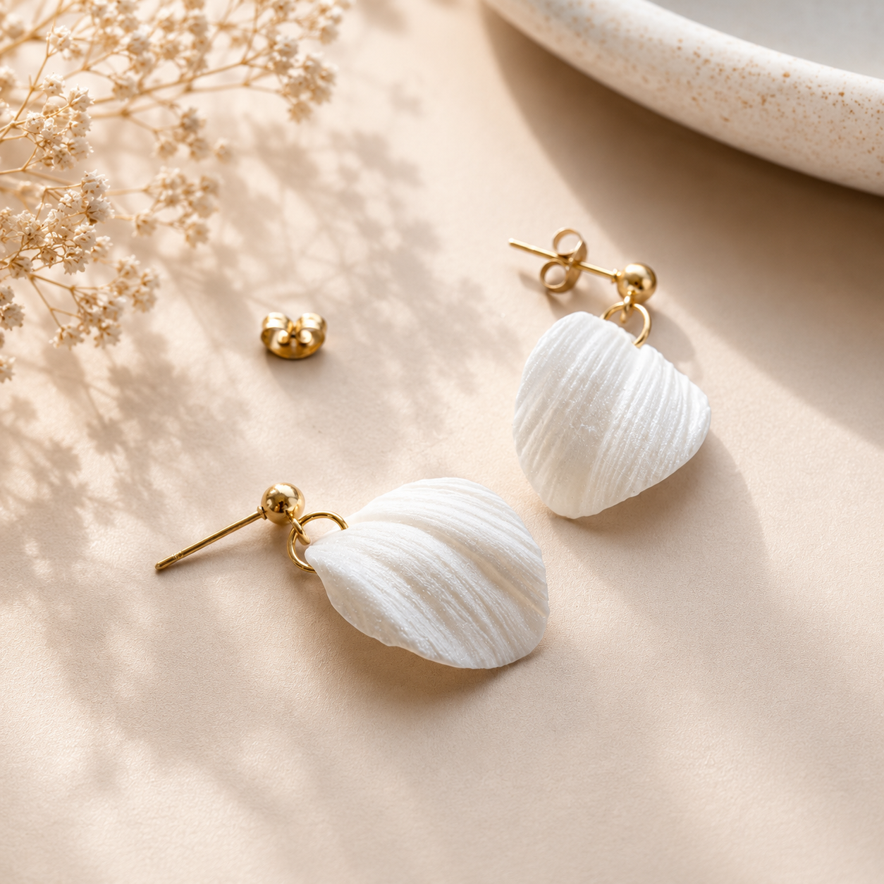 The Callista Drop in Ivory Pearl | Petal Drop Earrings