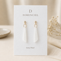 The Tapered Drop in Ivory Pearl | Drop Earrings