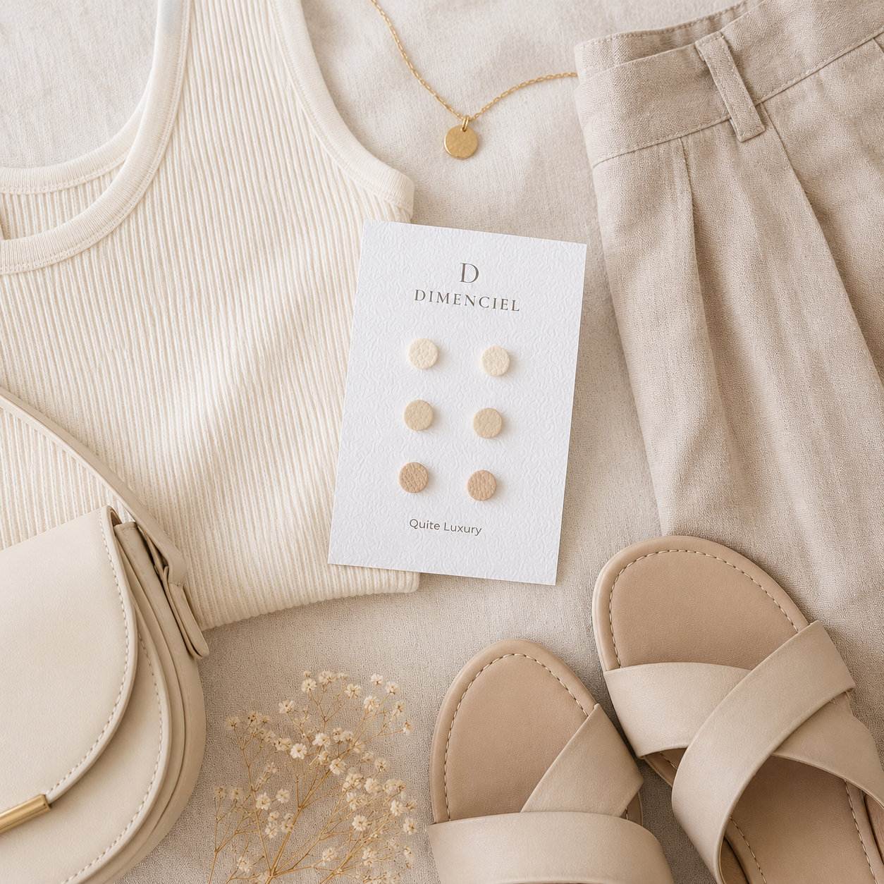 Quiet Luxury Circle Ear Studs Set