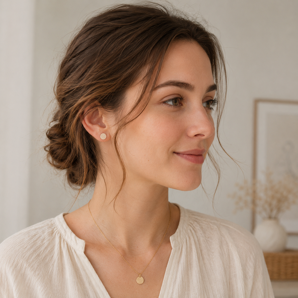 Quiet Luxury Circle Ear Studs Set