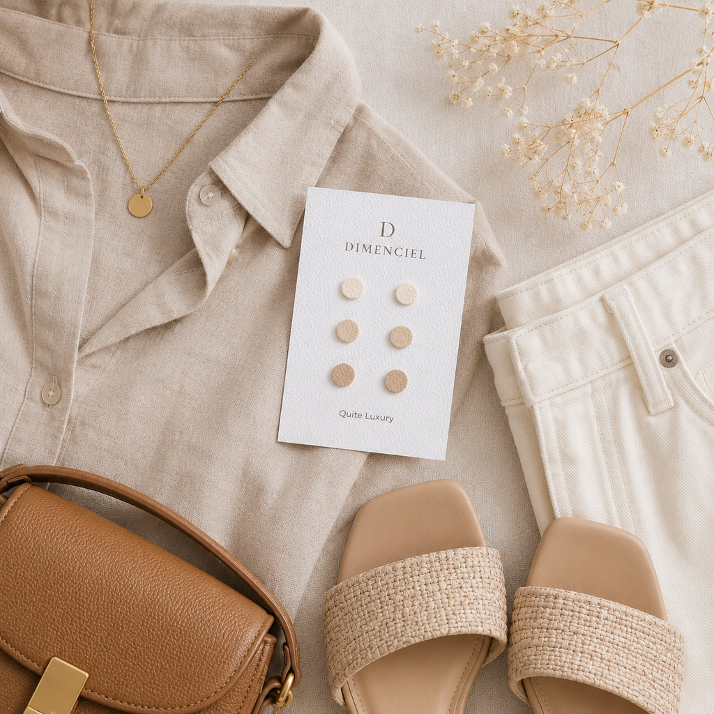 Quiet Luxury Circle Ear Studs Set