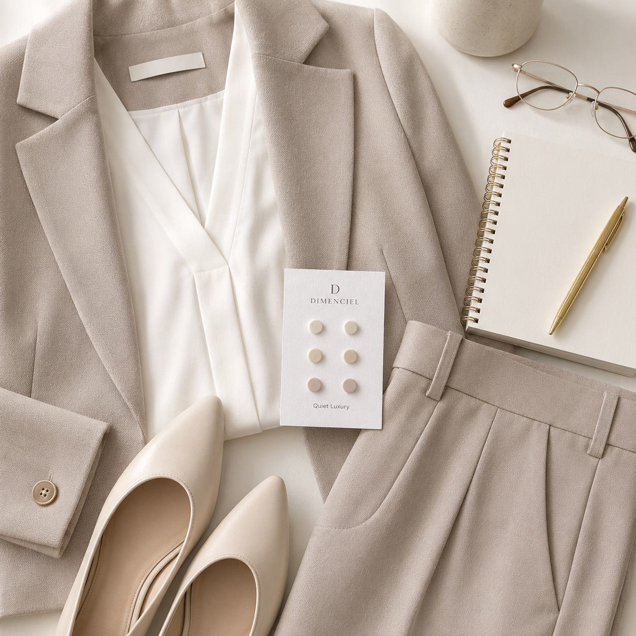 The Micro Orb Trio in Quiet Luxury | Circle Ear Studs Set