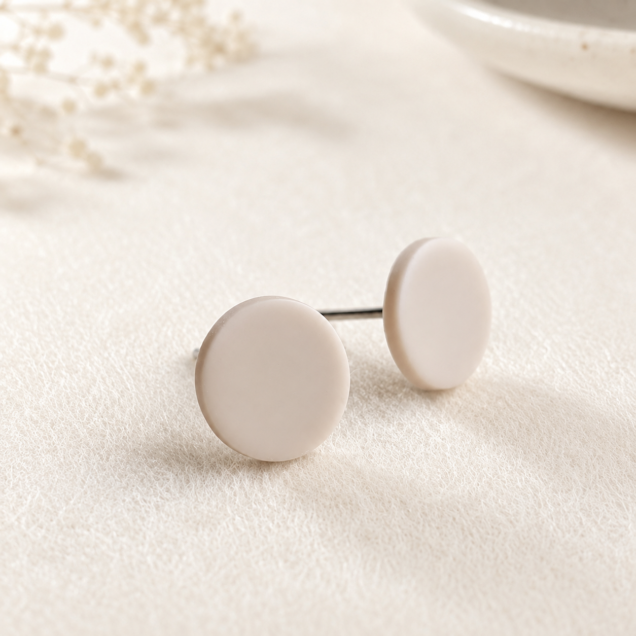 The Micro Orb Trio in Quiet Luxury | Circle Ear Studs Set