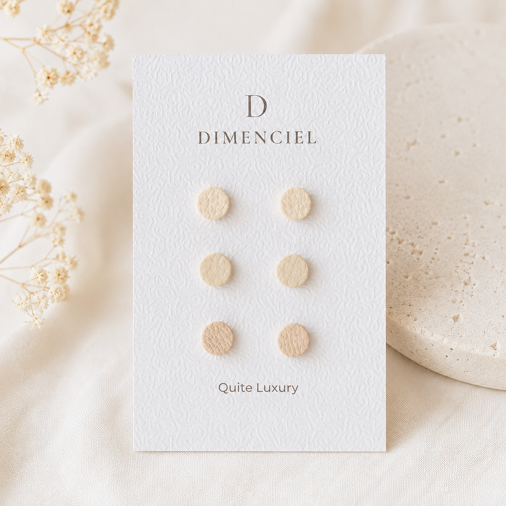 Quiet Luxury Circle Ear Studs Set
