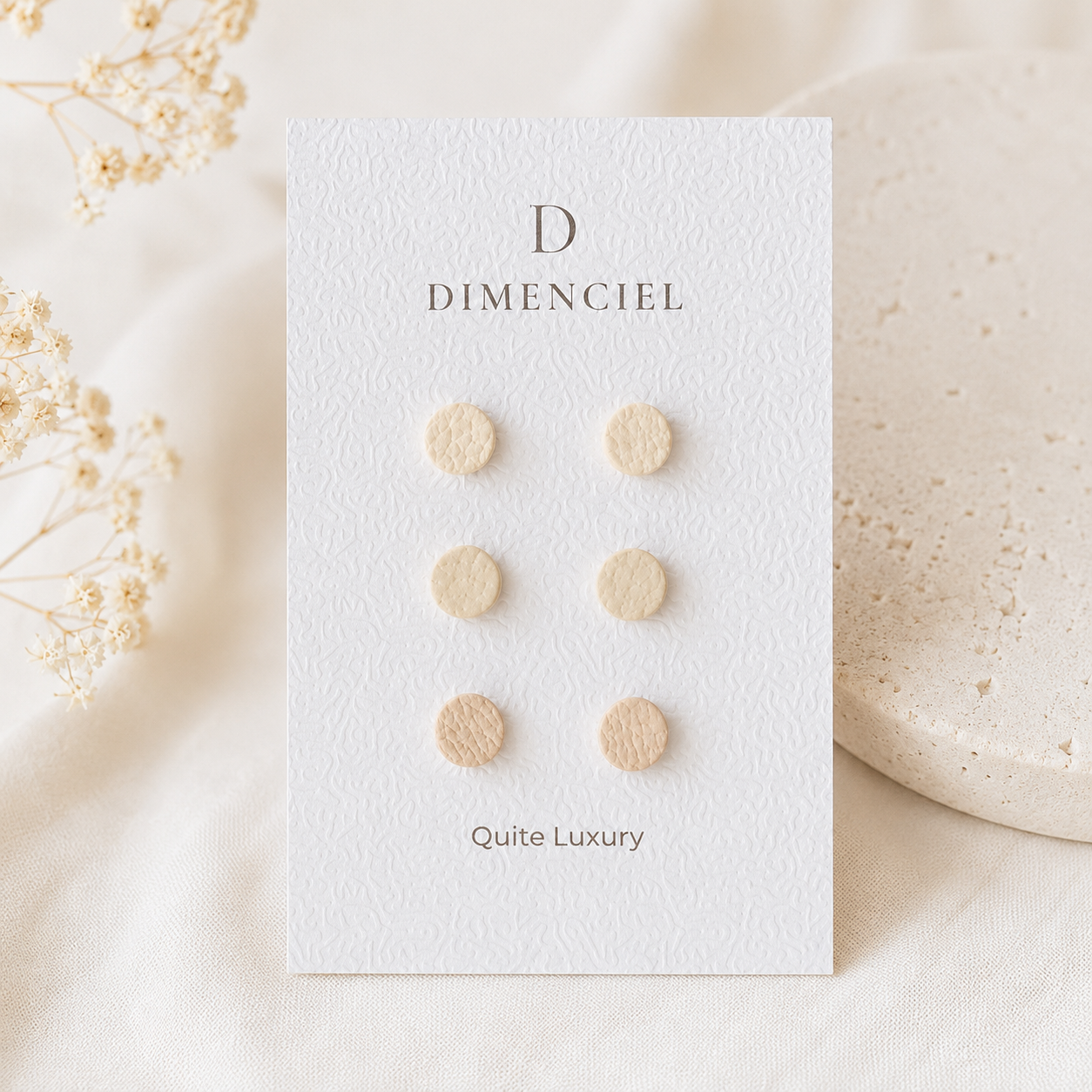 Quiet Luxury Circle Ear Studs Set
