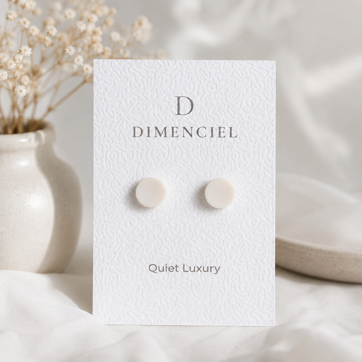 The Micro Orb Trio in Quiet Luxury | Circle Ear Studs Set