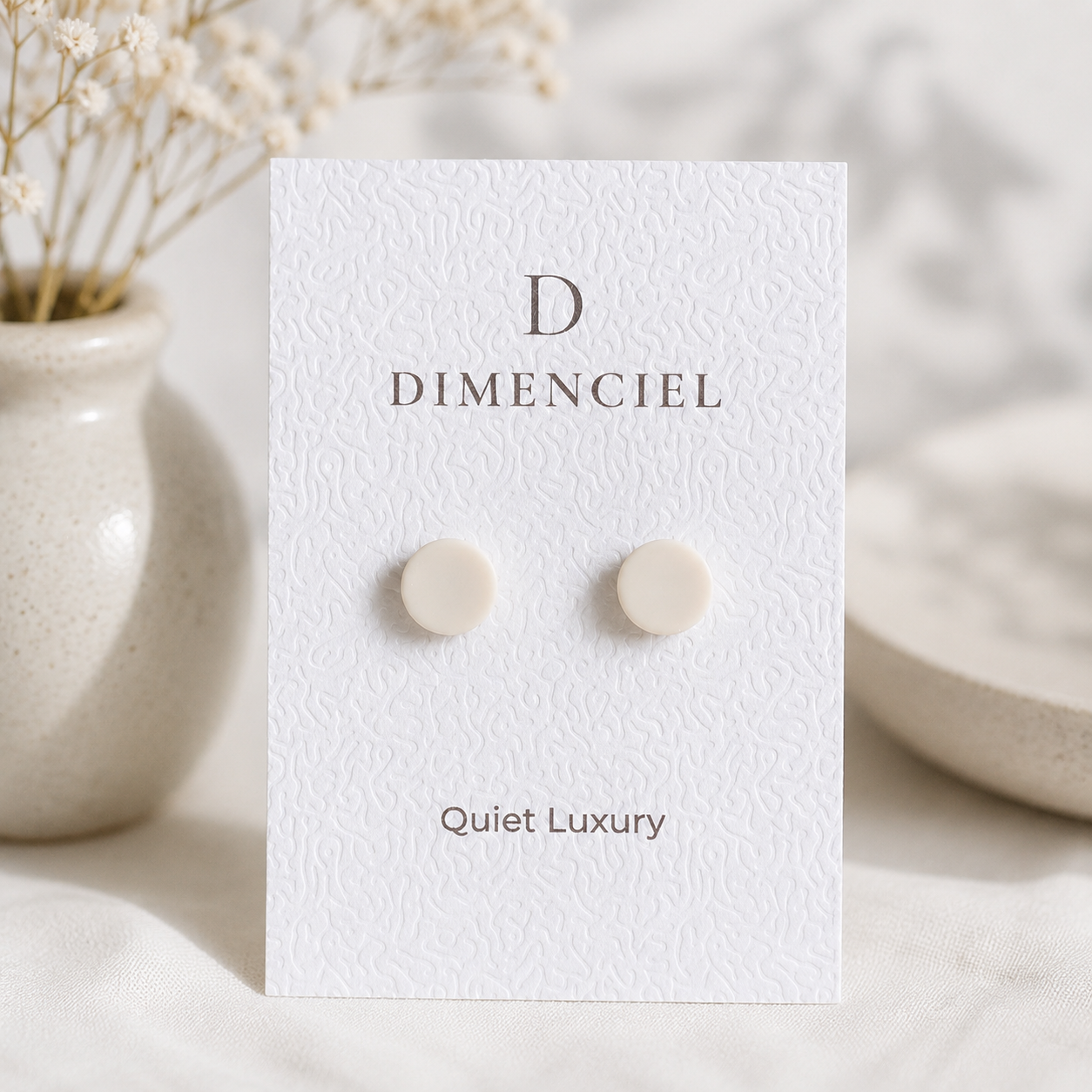 The Micro Orb Trio in Quiet Luxury | Circle Ear Studs Set
