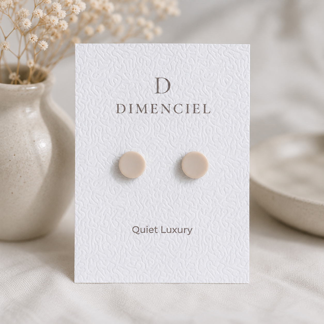 The Micro Orb Trio in Quiet Luxury | Circle Ear Studs Set