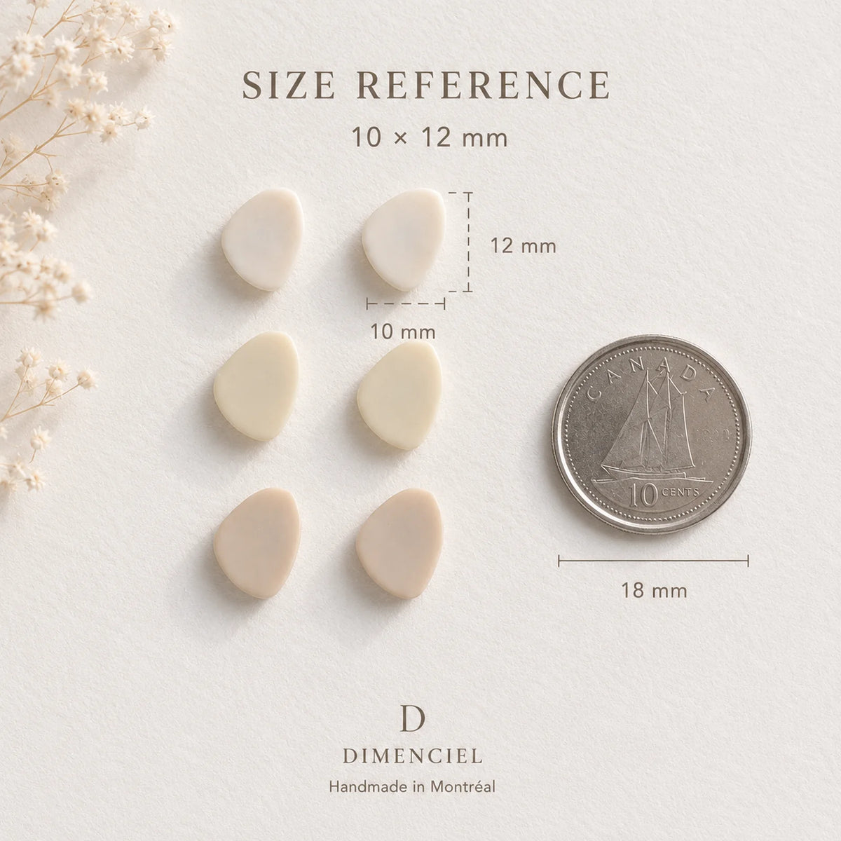 The Organic Pebble Trio | Minimalist Pebble Ear Studs