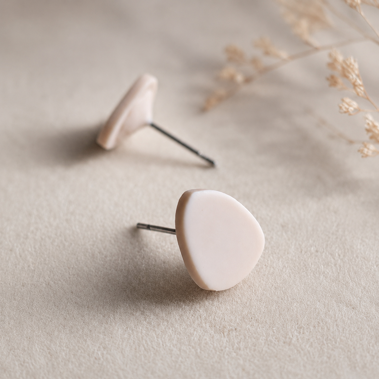 The Pebble & Petal Edit in Quiet Luxury | Bundle — Pebble Studs Set & Petal Drop Earrings