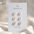 The Micro Pebble Trio in Quiet Luxury | Pebble Ear Studs Set