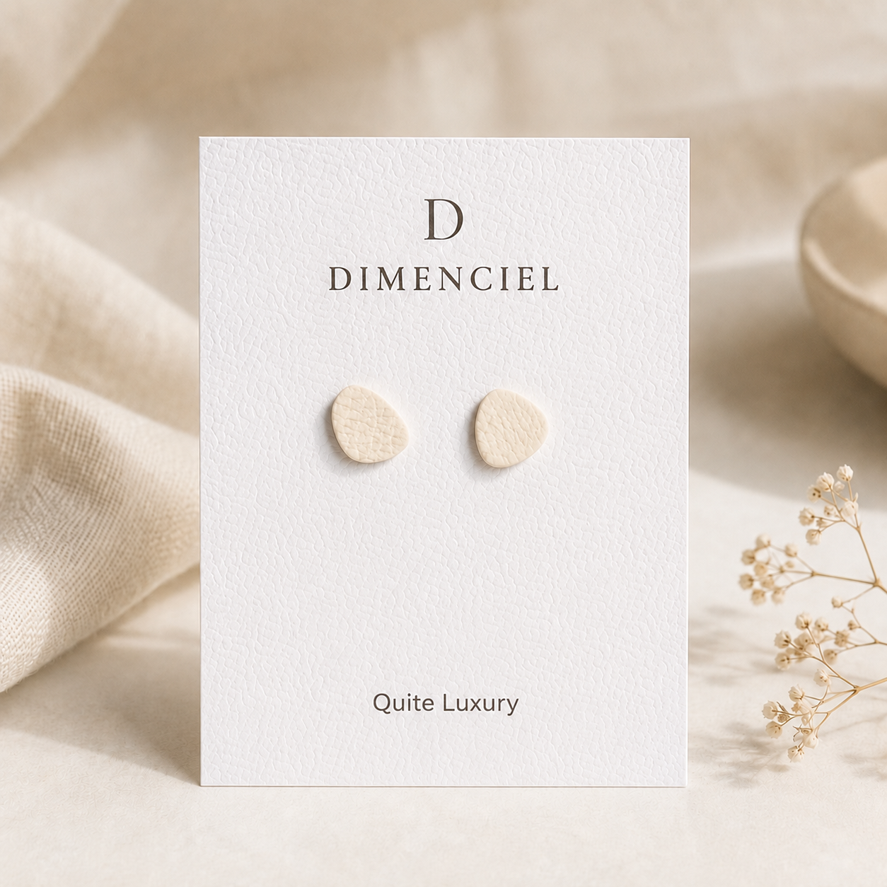 Quite Luxury Pebble Ear Studs Set