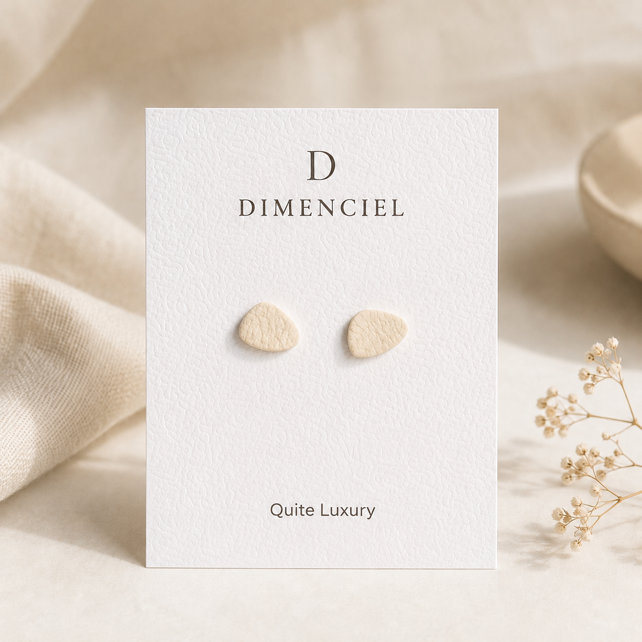 Quite Luxury Pebble Ear Studs Set