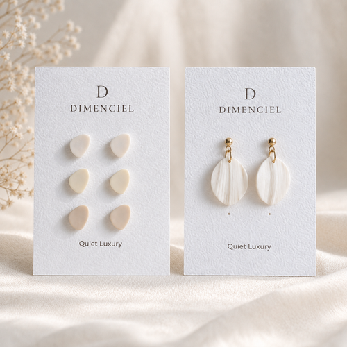The Pebble & Petal Edit in Quiet Luxury | Bundle — Pebble Studs Set & Petal Drop Earrings
