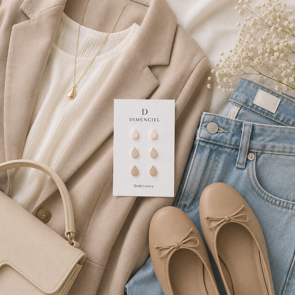 Quiet Luxury Teardrop Ear Studs Set