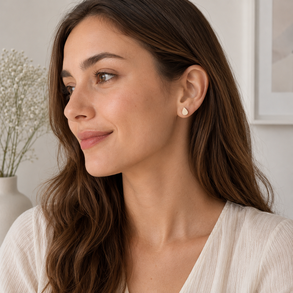 Quiet Luxury Teardrop Ear Studs Set