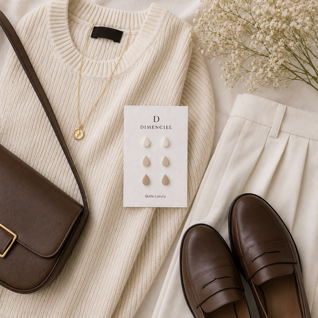 Quiet Luxury Teardrop Ear Studs Set