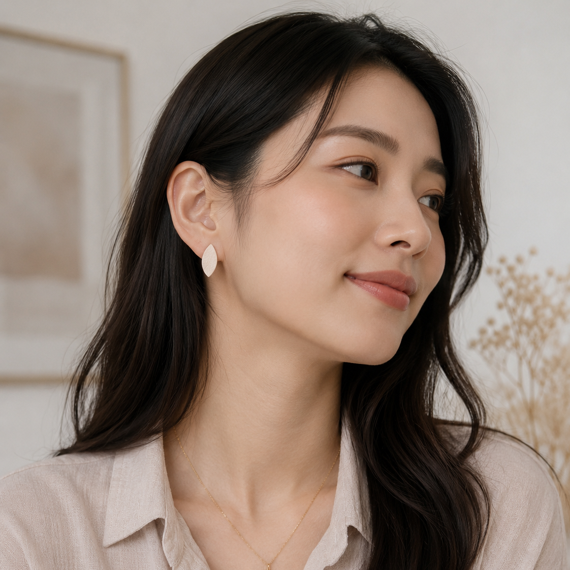 Quiet Luxury Leaf Ear Studs Set