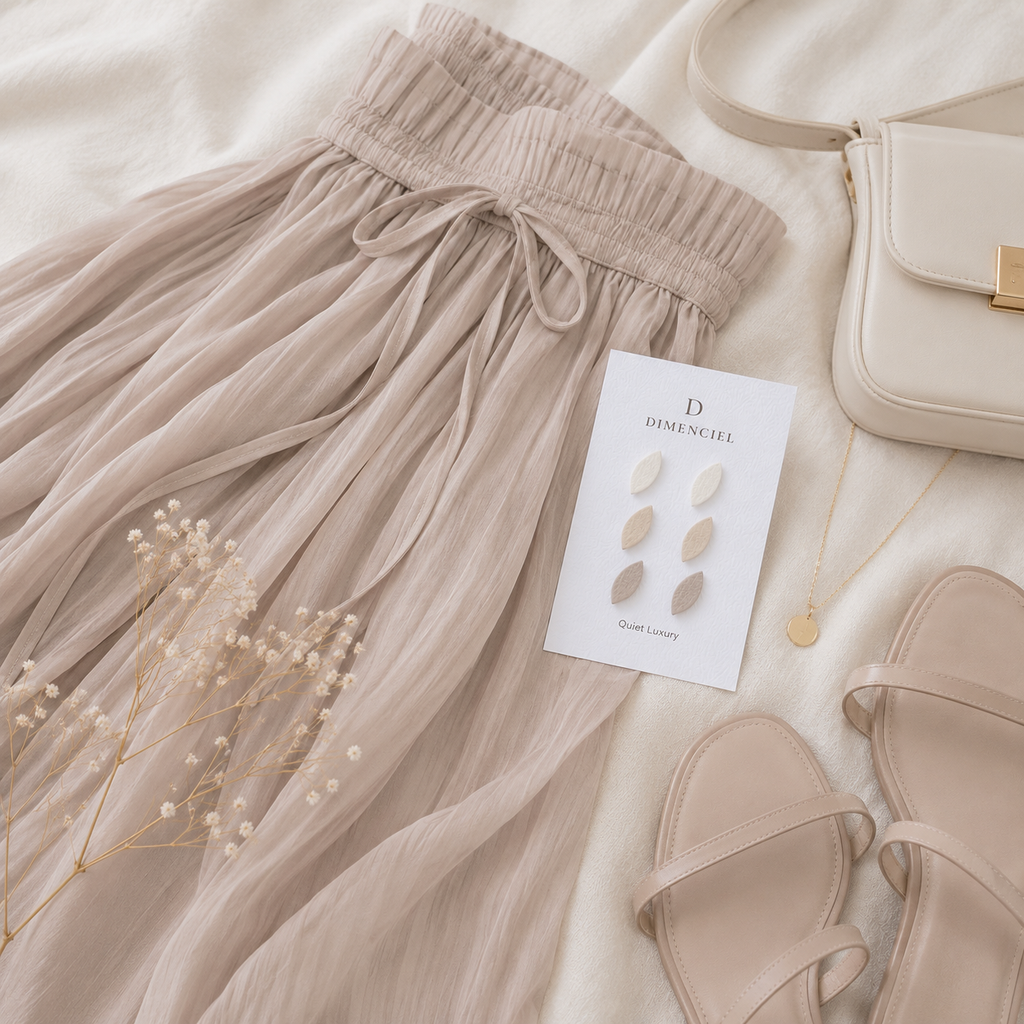 Quiet Luxury Leaf Ear Studs Set