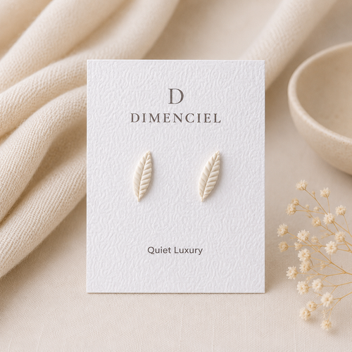 Quiet Luxury Leaf Ear Studs Set