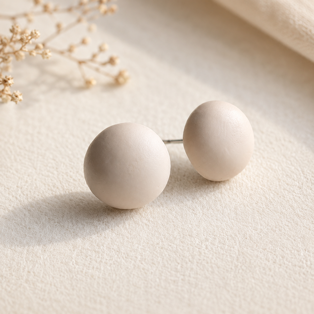 The Micro Dome Trio in Quiet Luxury | Half Sphere Ear Studs Set