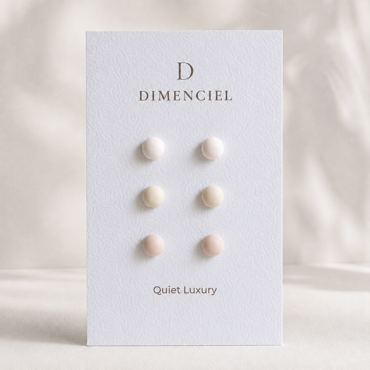 The Micro Dome Trio in Quiet Luxury | Half Sphere Ear Studs Set