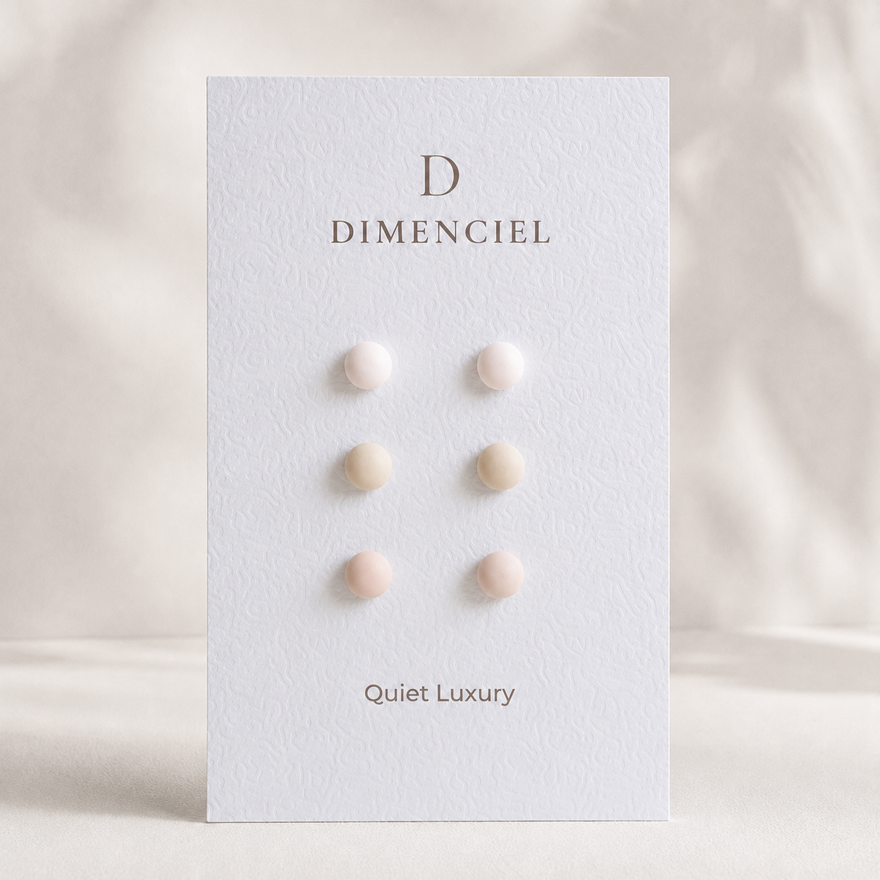 The Micro Dome Trio in Quiet Luxury | Half Sphere Ear Studs Set