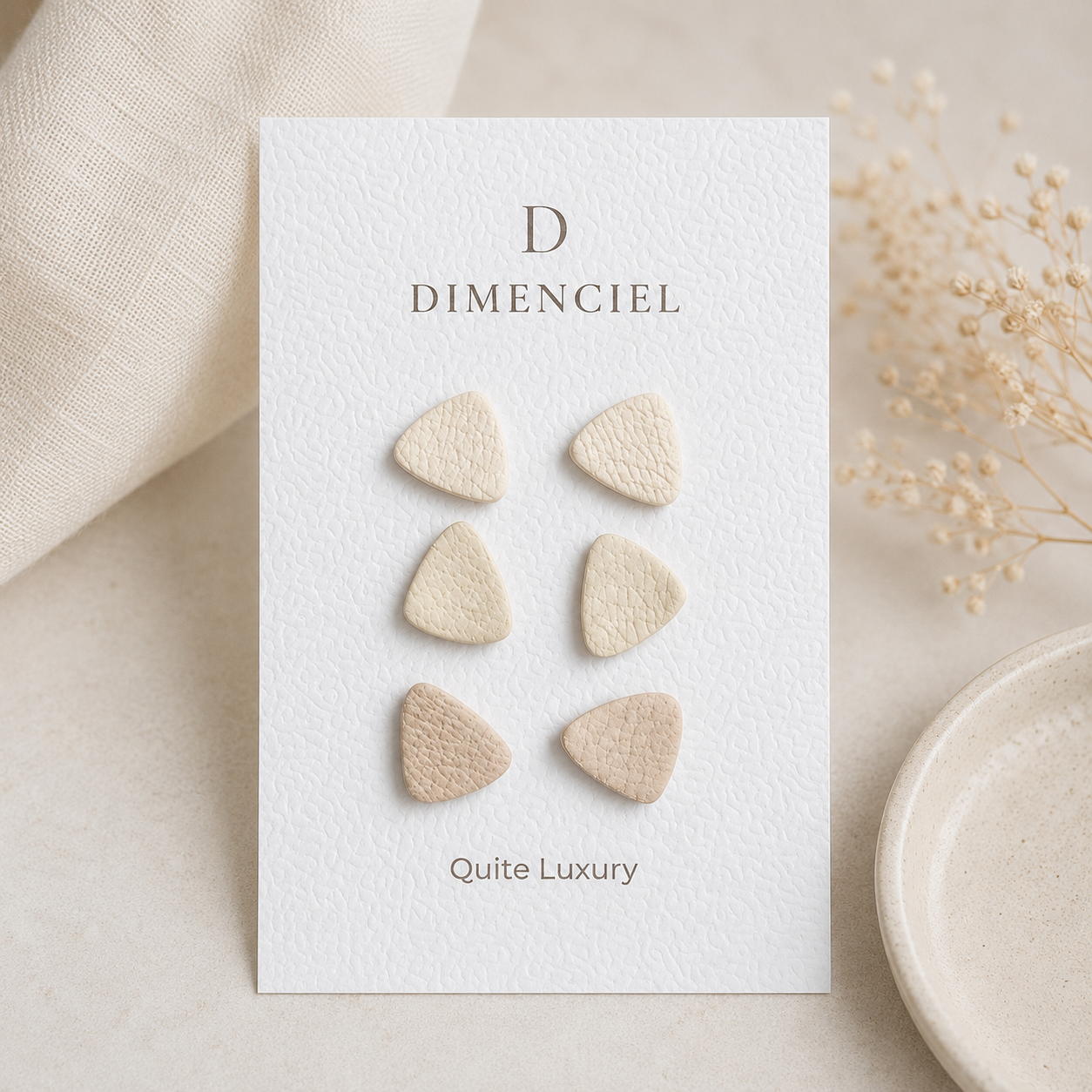 Quiet Luxury Triangle Ear Studs Set