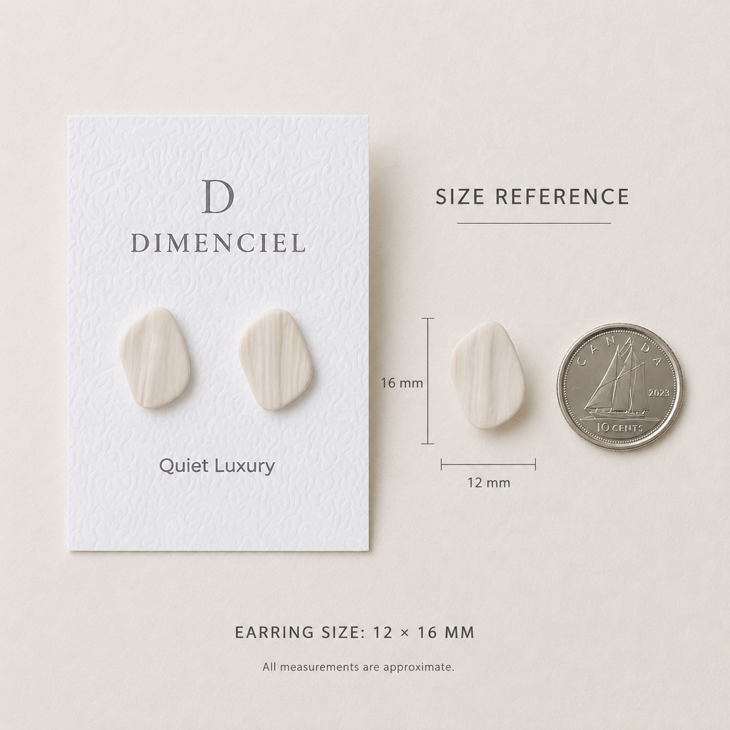 The Organic Pebble in Quiet Luxury | Pebble Ear Studs