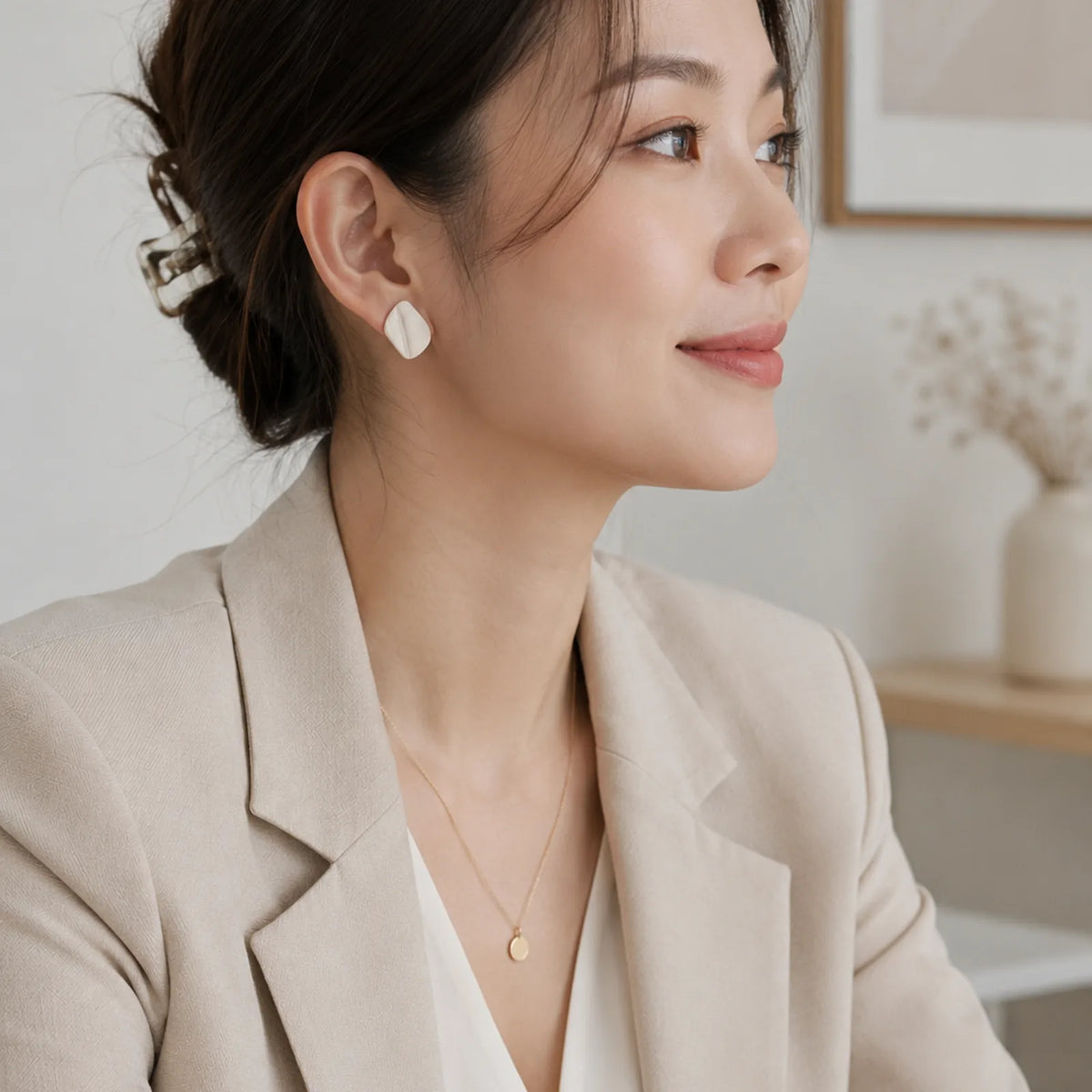 The Textured Pebble Trio | Minimalist Textured Pebble Ear Studs