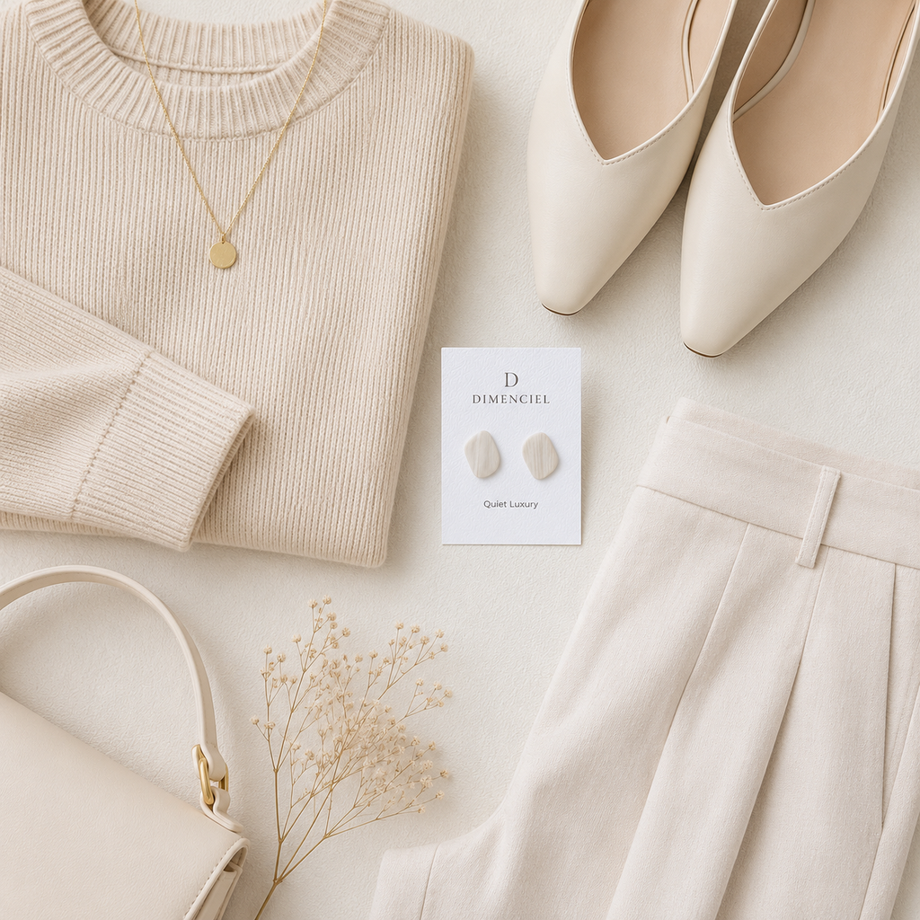 The Organic Pebble in Quiet Luxury | Pebble Ear Studs