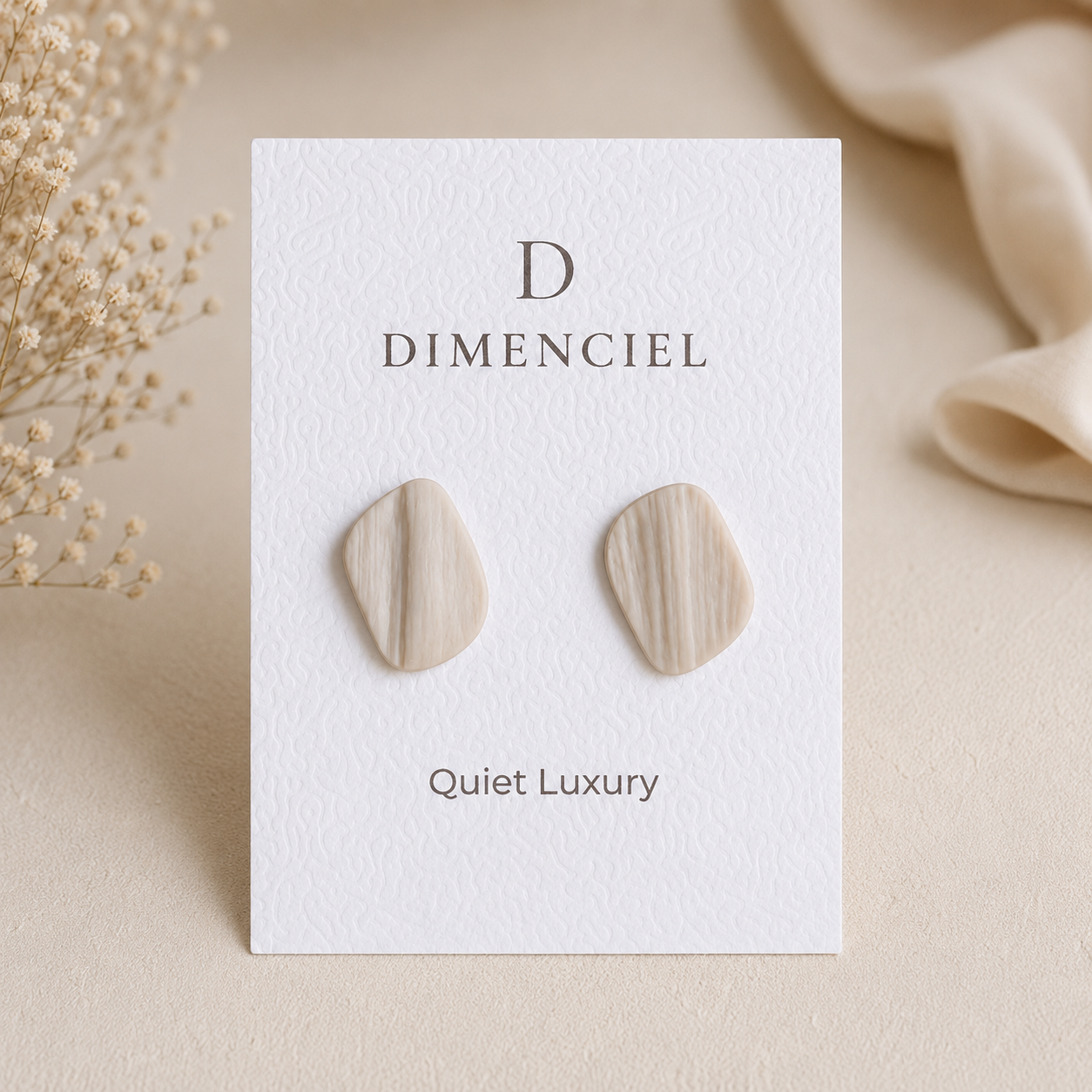 The Organic Pebble in Quiet Luxury | Pebble Ear Studs