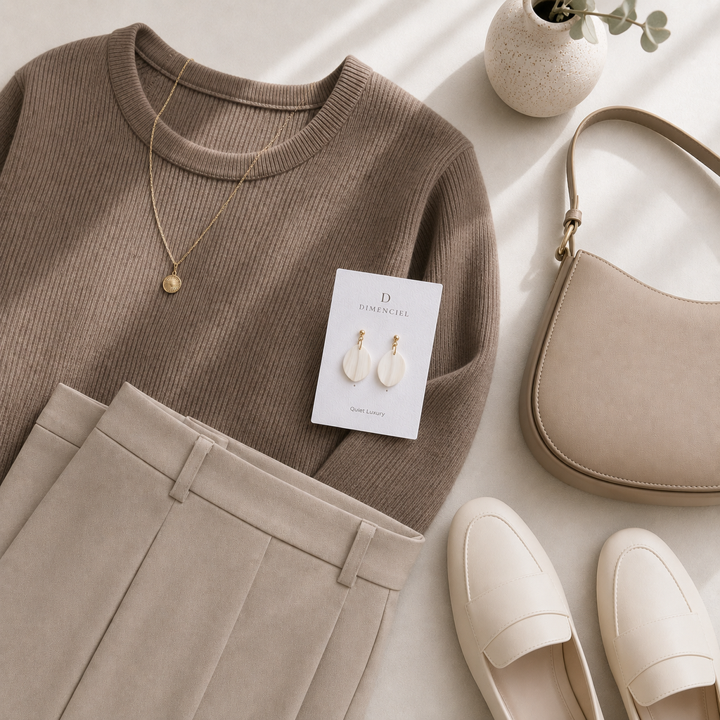 The Callista Drop in Quiet Luxury | Petal Drop Earrings