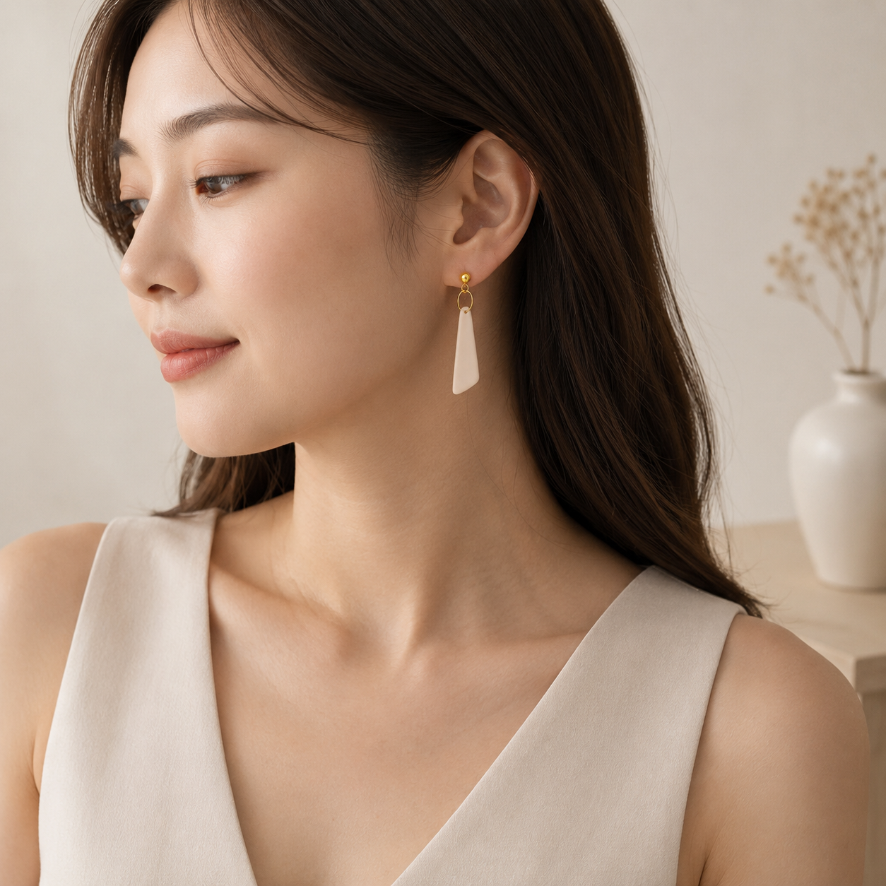The Tapered Drop in Quiet Luxury | Drop Earrings