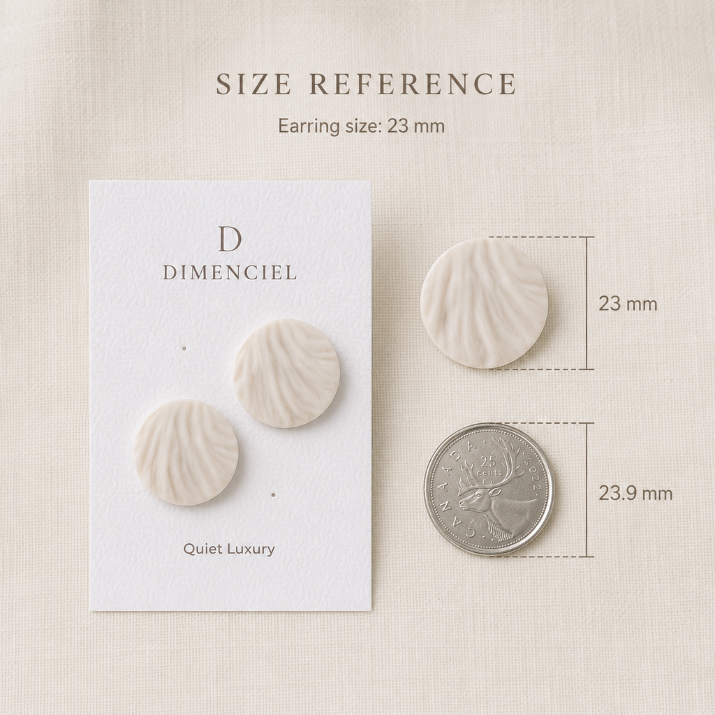 The Swirl Orb in Quiet Luxury | Circle Ear Studs