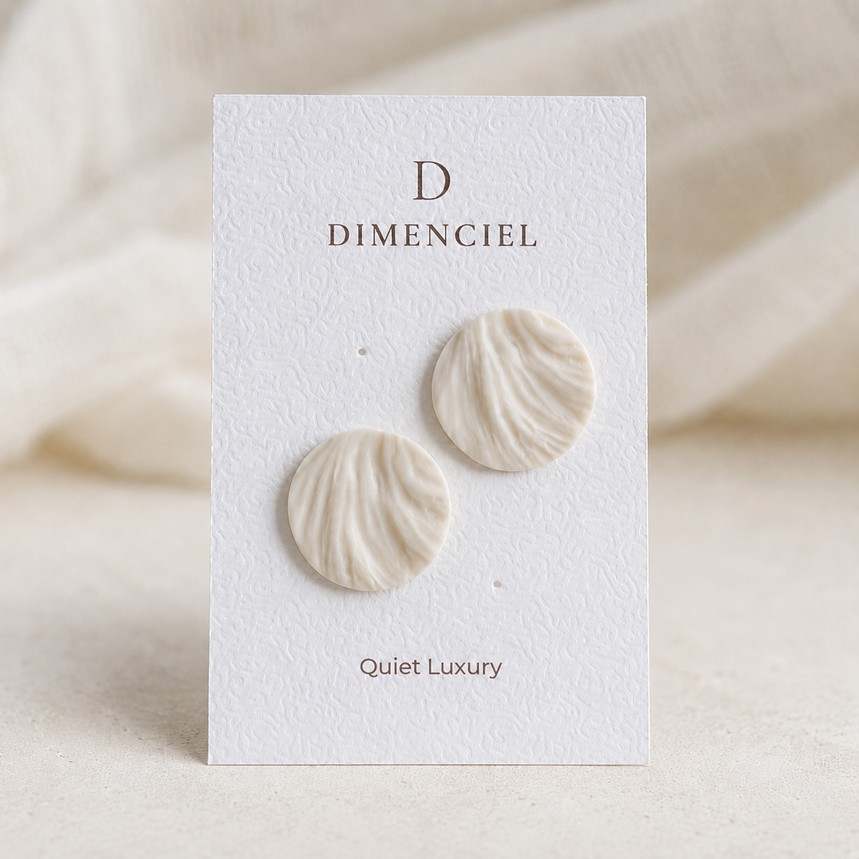 The Swirl Orb in Quiet Luxury | Circle Ear Studs