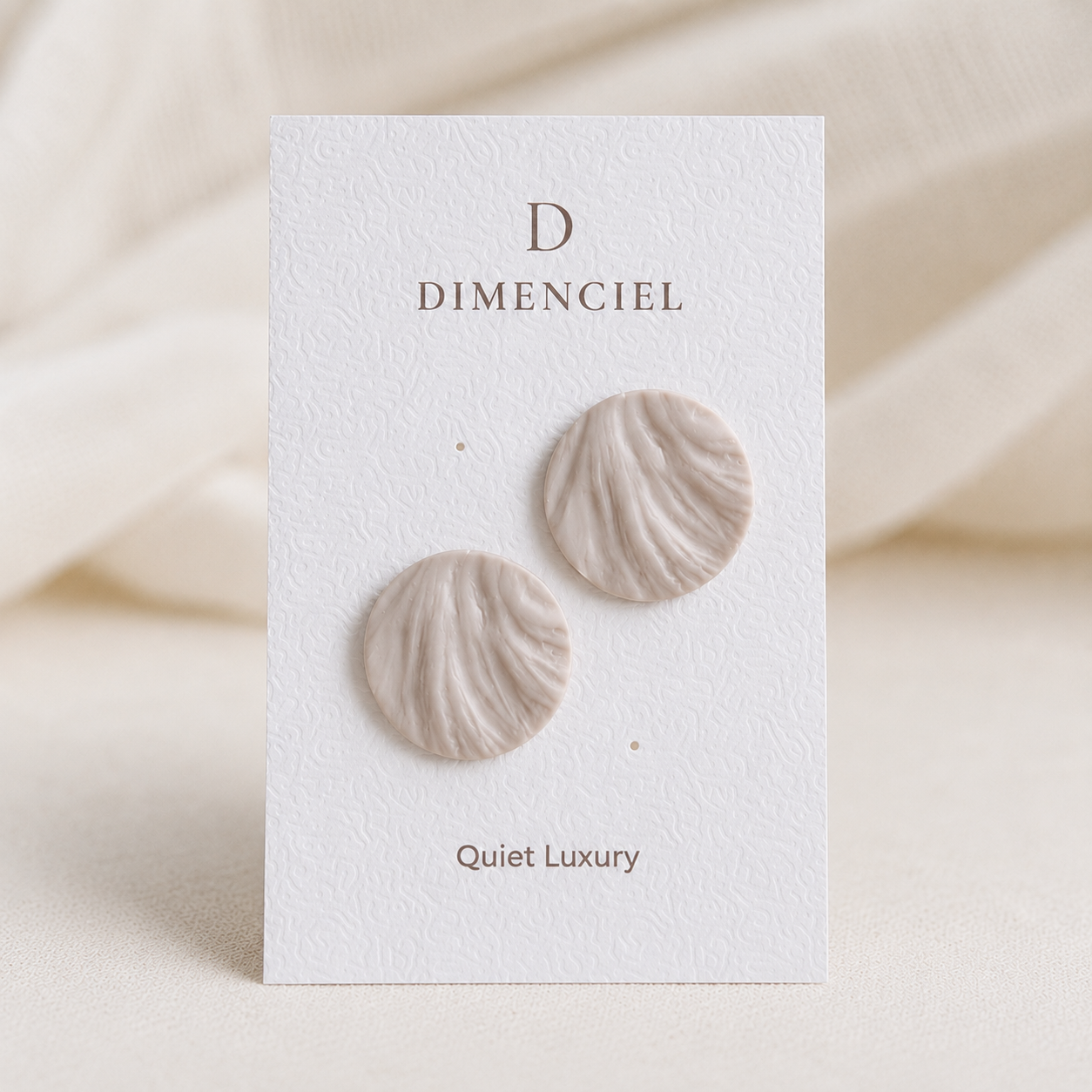 The Swirl Orb in Quiet Luxury | Circle Ear Studs