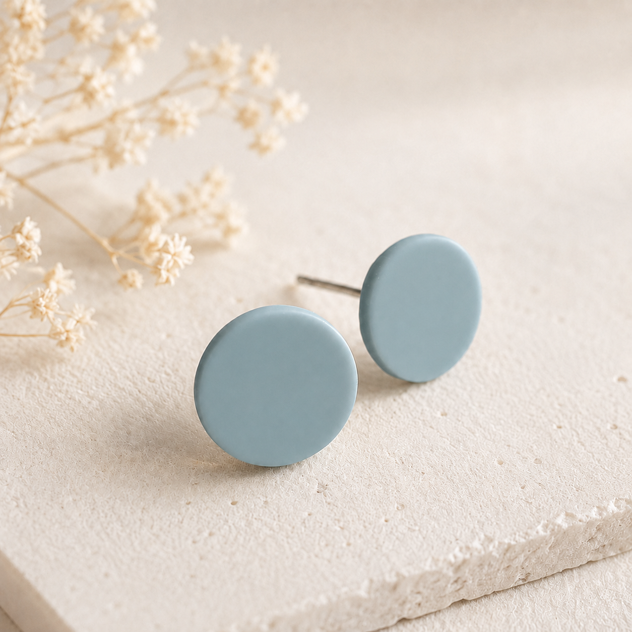 The Micro Orb Trio in Coastal Blues | Circle Studs Set