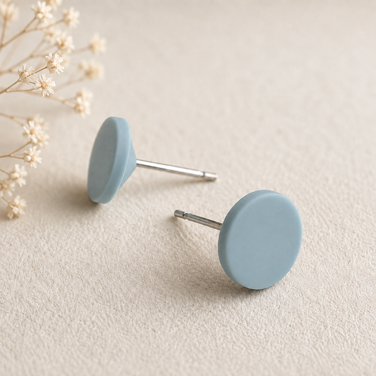 The Orb & Taper Edit in Coastal Blues | Bundle — Circle Studs Set & Drop Earrings