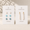 The Orb & Taper Edit in Coastal Blues | Bundle — Circle Studs Set & Drop Earrings