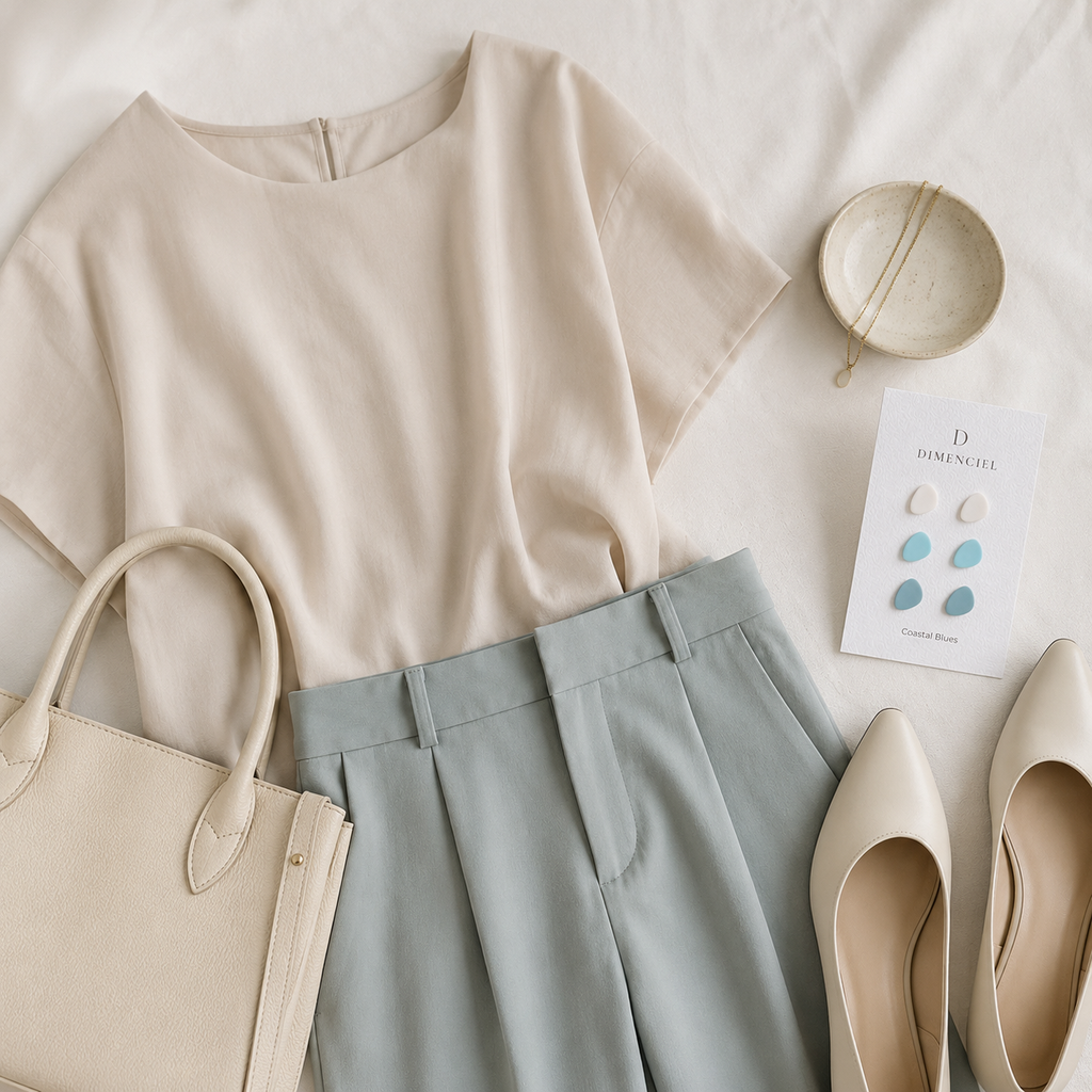 The Micro Pebble Trio in Coastal Blues | Pebble Stud Set