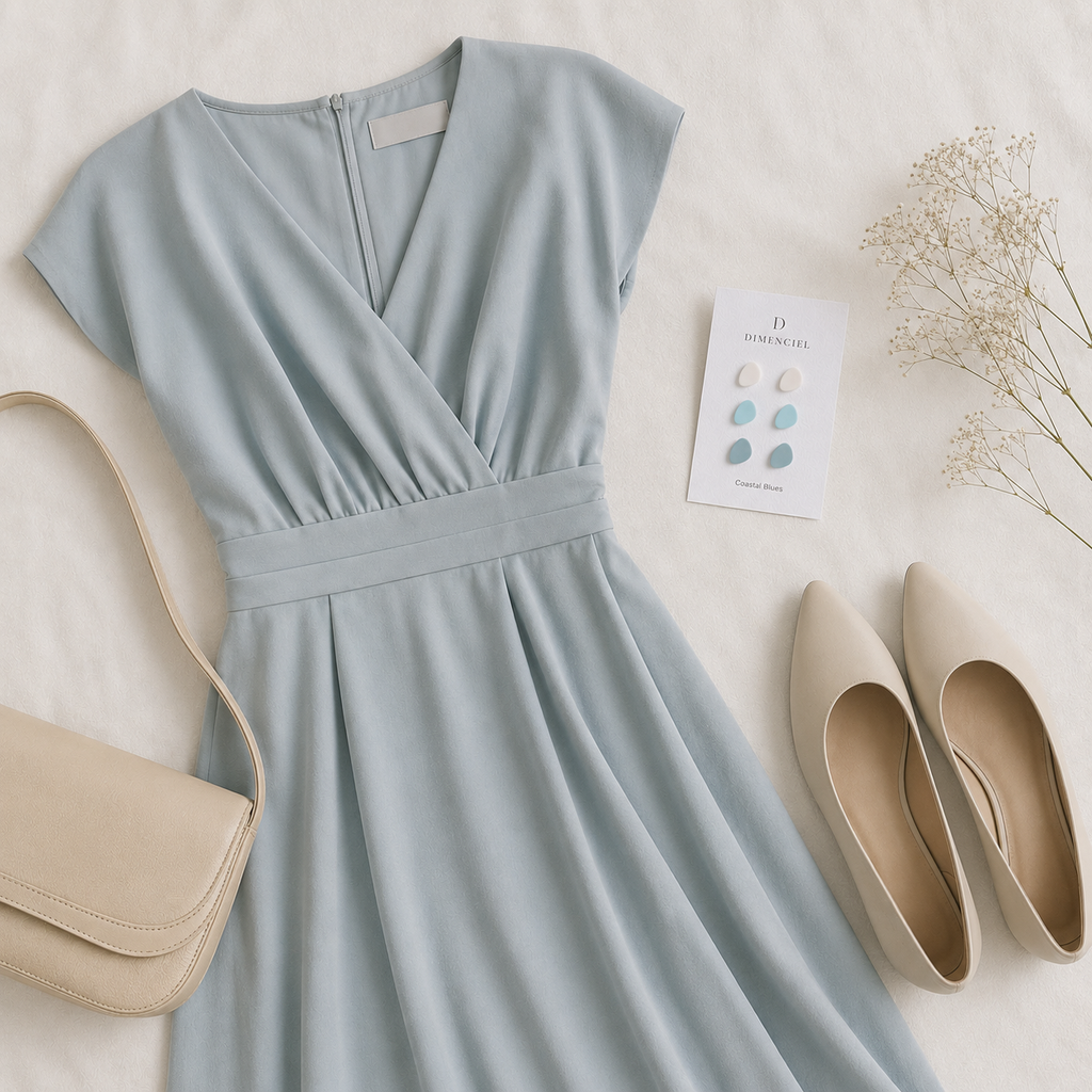 The Micro Pebble Trio in Coastal Blues | Pebble Stud Set