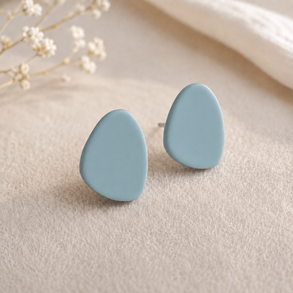 The Micro Pebble Trio in Coastal Blues | Pebble Stud Set