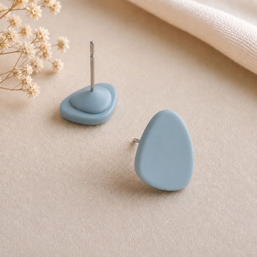 The Micro Pebble Trio in Coastal Blues | Pebble Stud Set